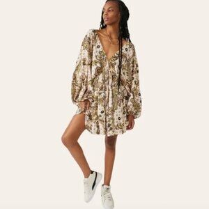 Free People Arzel Dress, NWOT, Tea Combo,